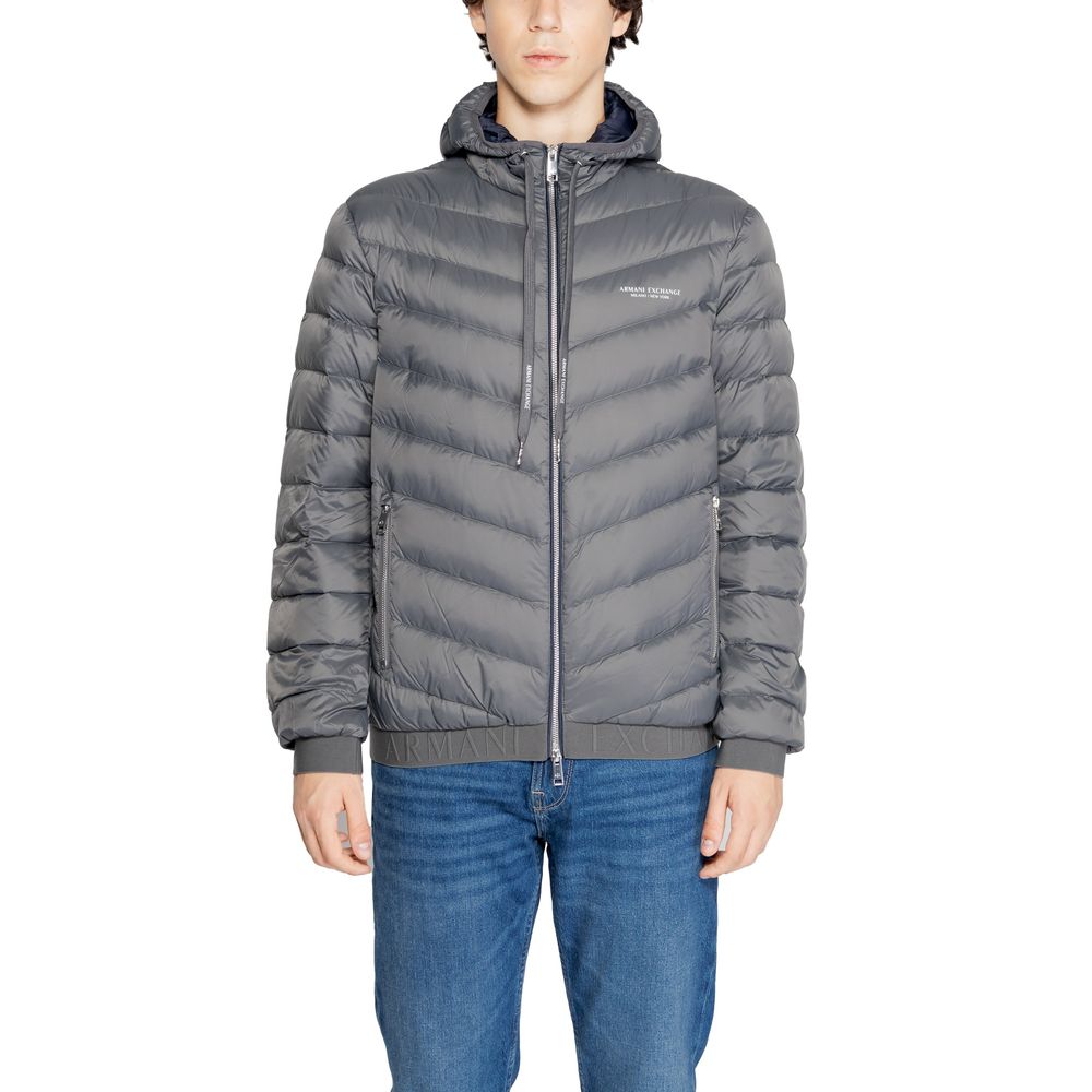 Μπουφάν Armani Exchange Grey Polyester