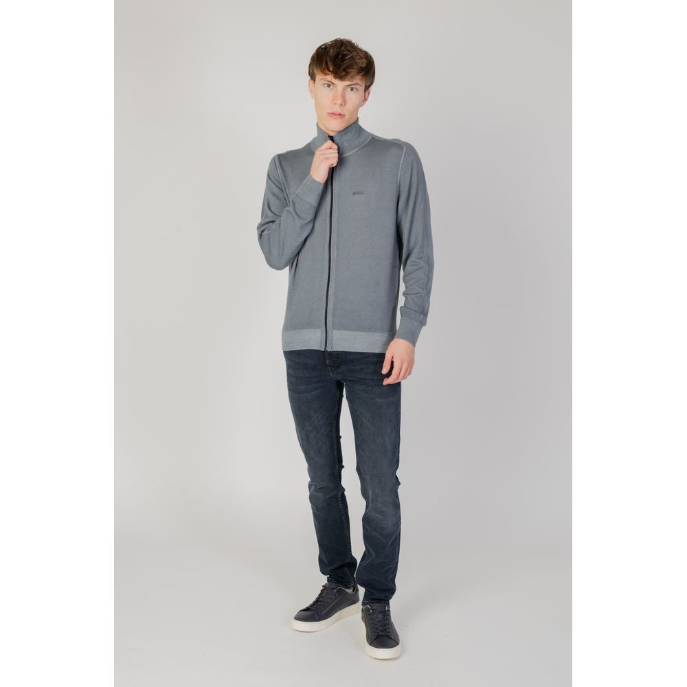 Ζακέτα Hugo Boss Grey Wool