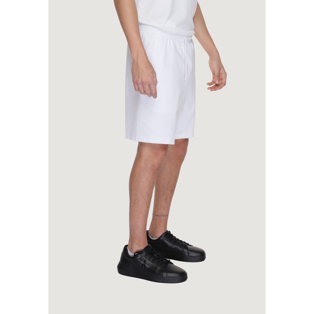 EA7 Emporio Armani Λευκό βαμβακερό κοντό