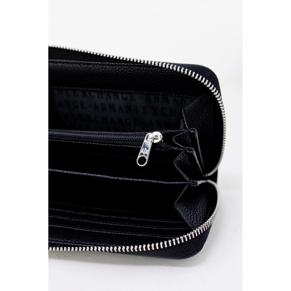 Μαύρο πορτοφόλι από πολυαιθυλένιο Armani Exchange