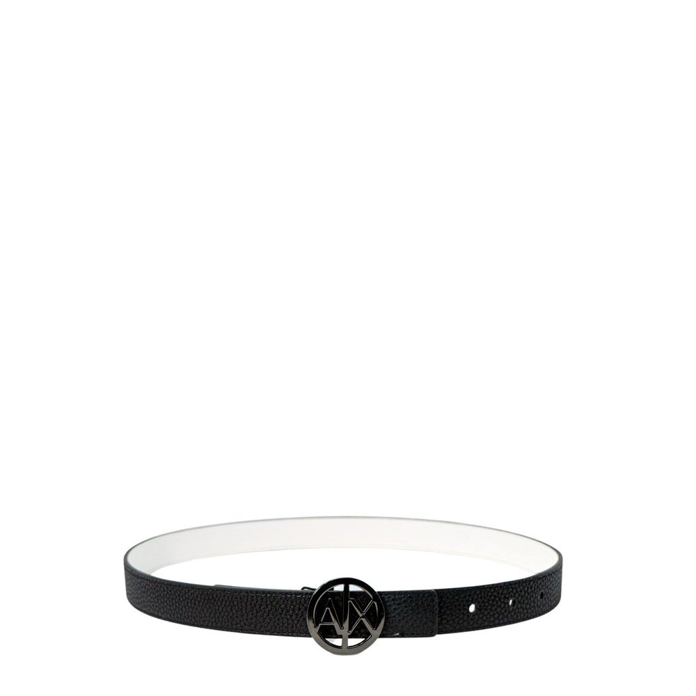 Armani Exchange Μαύρη Πολυεστερική Ζώνη