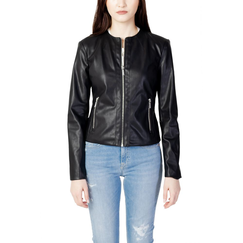 Μπουφάν &amp; Παλτό από Μαύρο Πολυεστέρα Armani Exchange