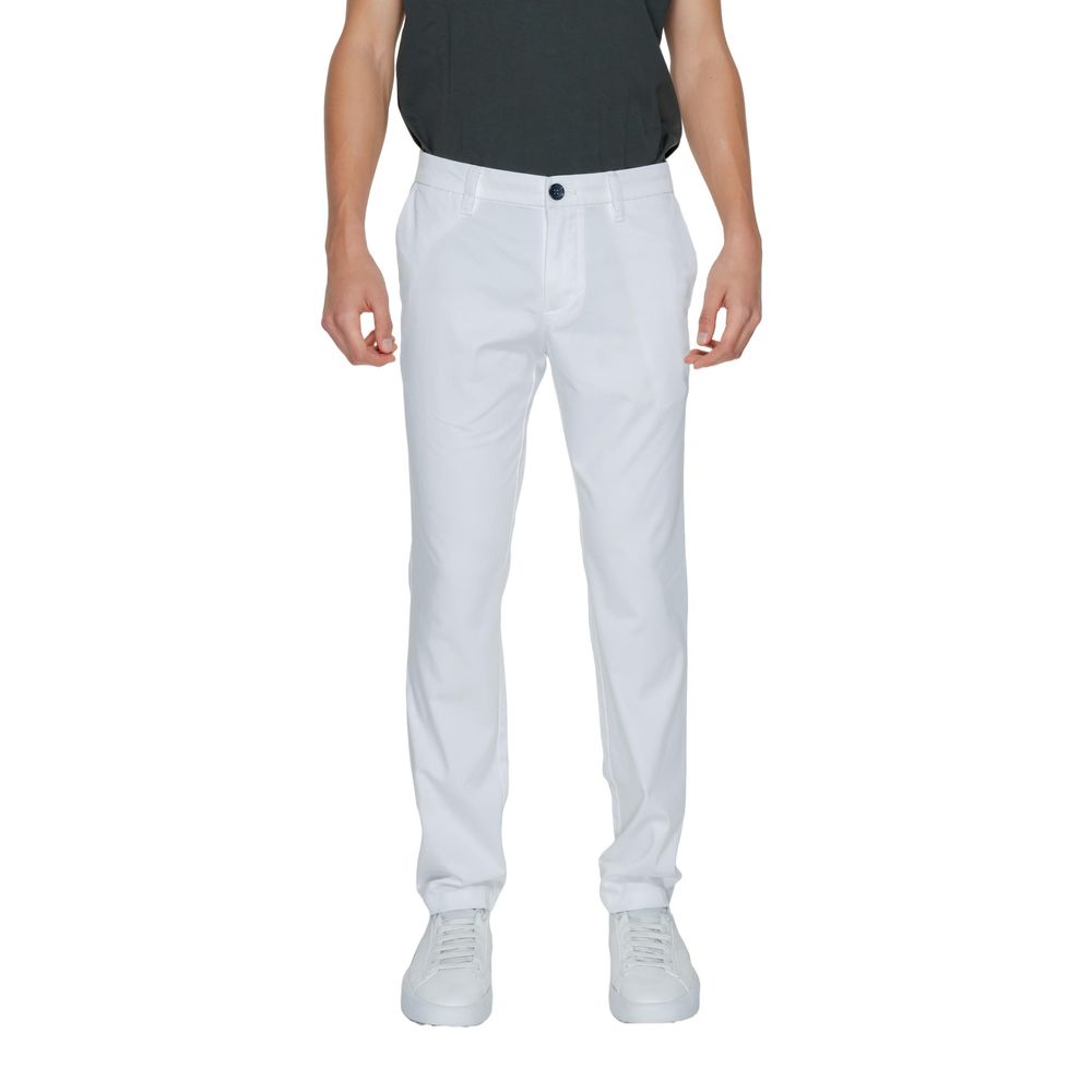 Armani Exchange Λευκό βαμβακερό τζιν &amp; παντελόνι