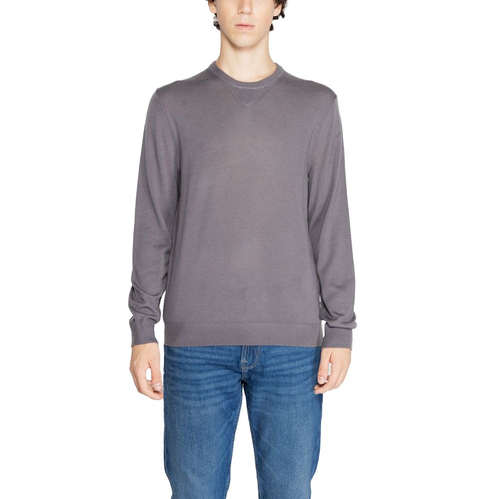 Πουλόβερ Armani Exchange γκρι μαλλί