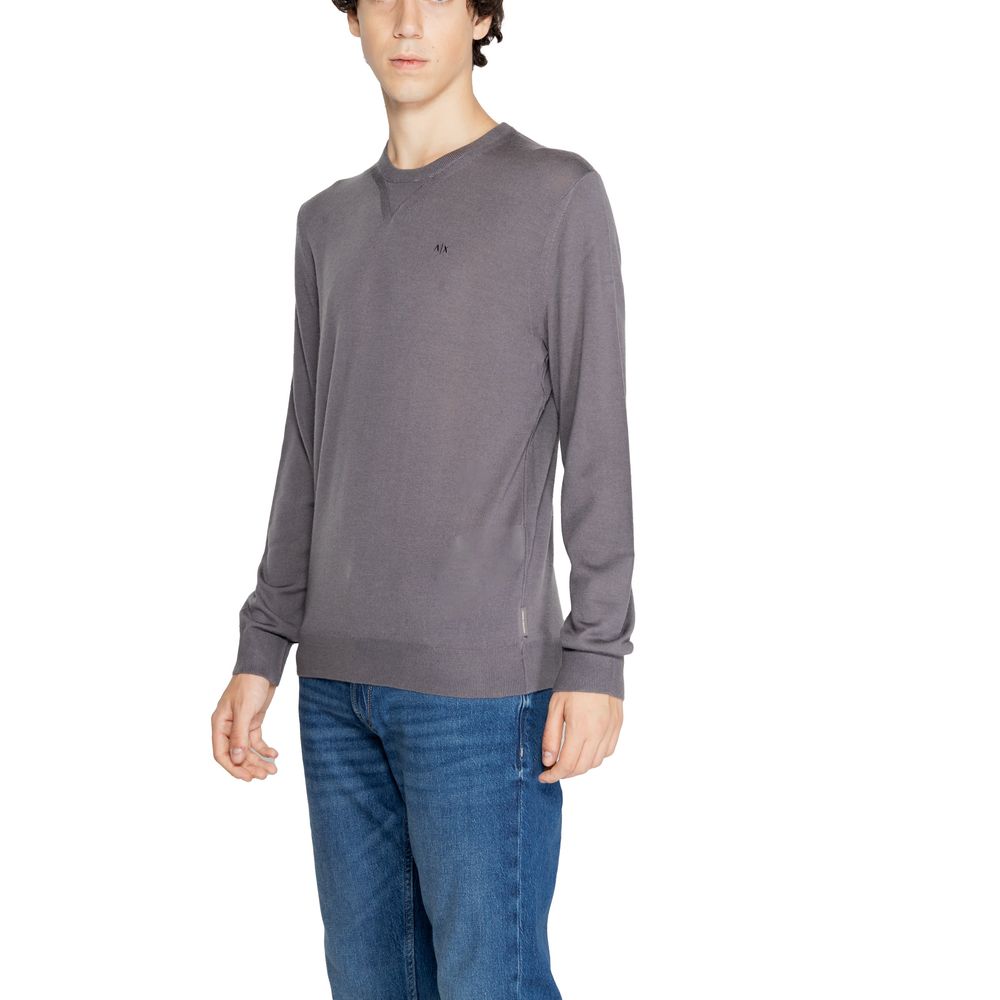 Πουλόβερ Armani Exchange γκρι μαλλί
