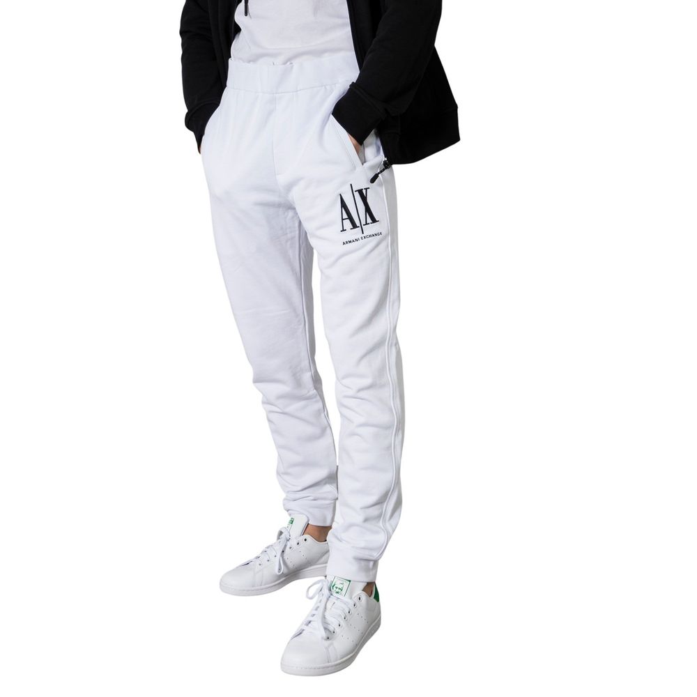 Armani Exchange Λευκό βαμβακερό τζιν &amp; παντελόνι