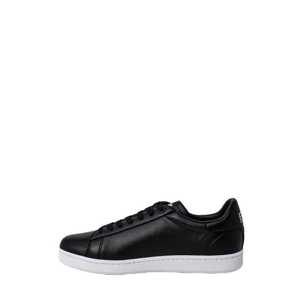 EA7 Emporio Armani Ασπρόμαυρο πάνινα παπούτσια από πολυαιθυλένιο