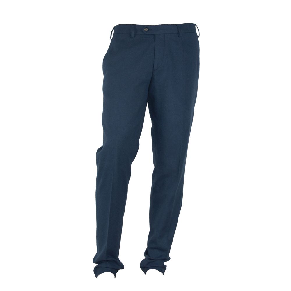 Κατασκευασμένο στην Ιταλία Blue Cotton Jeans &amp; Pant