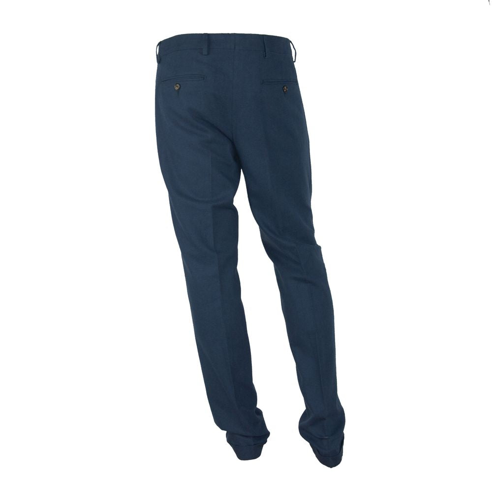 Κατασκευασμένο στην Ιταλία Blue Cotton Jeans &amp; Pant