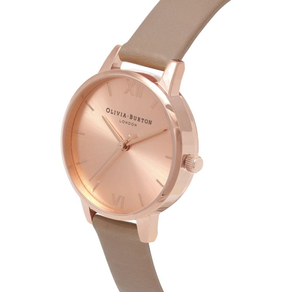 Ρολόι Olivia Burton Brown από συνθετικό δέρμα