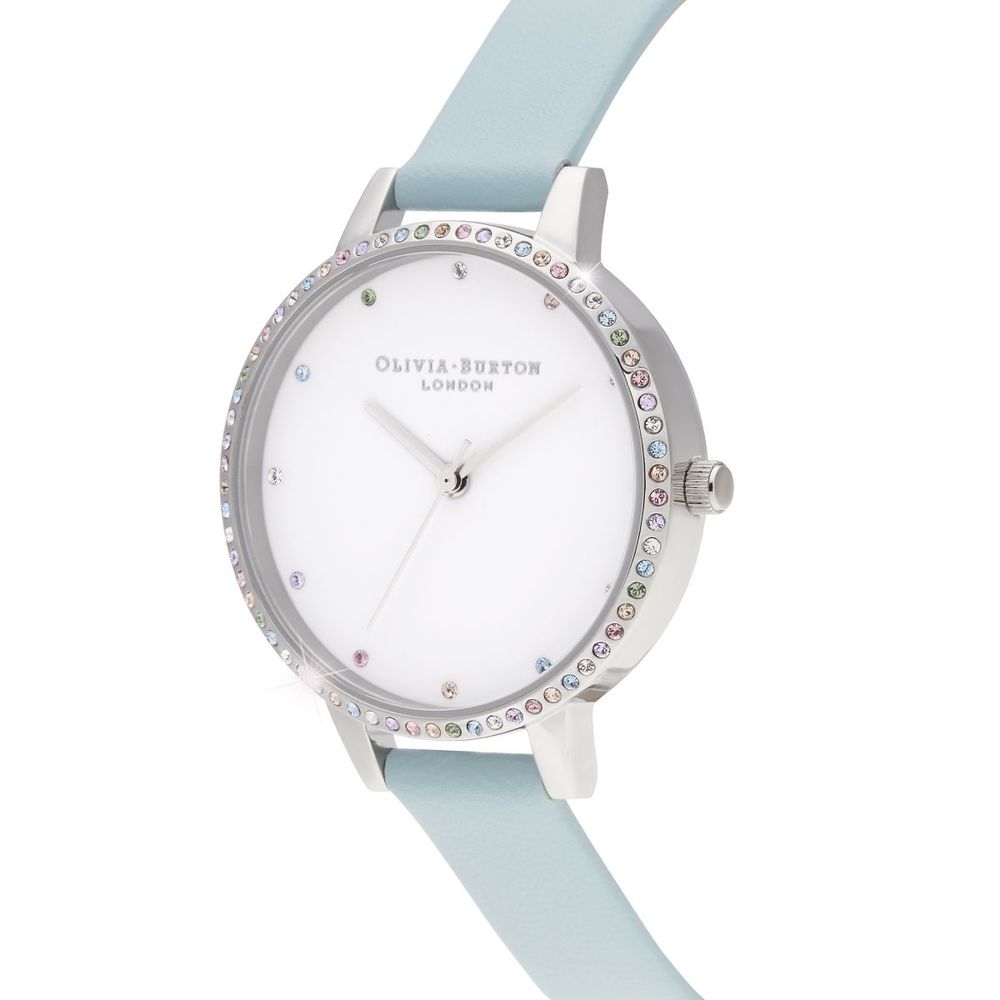 Ρολόι από συνθετικό δέρμα Olivia Burton Blue