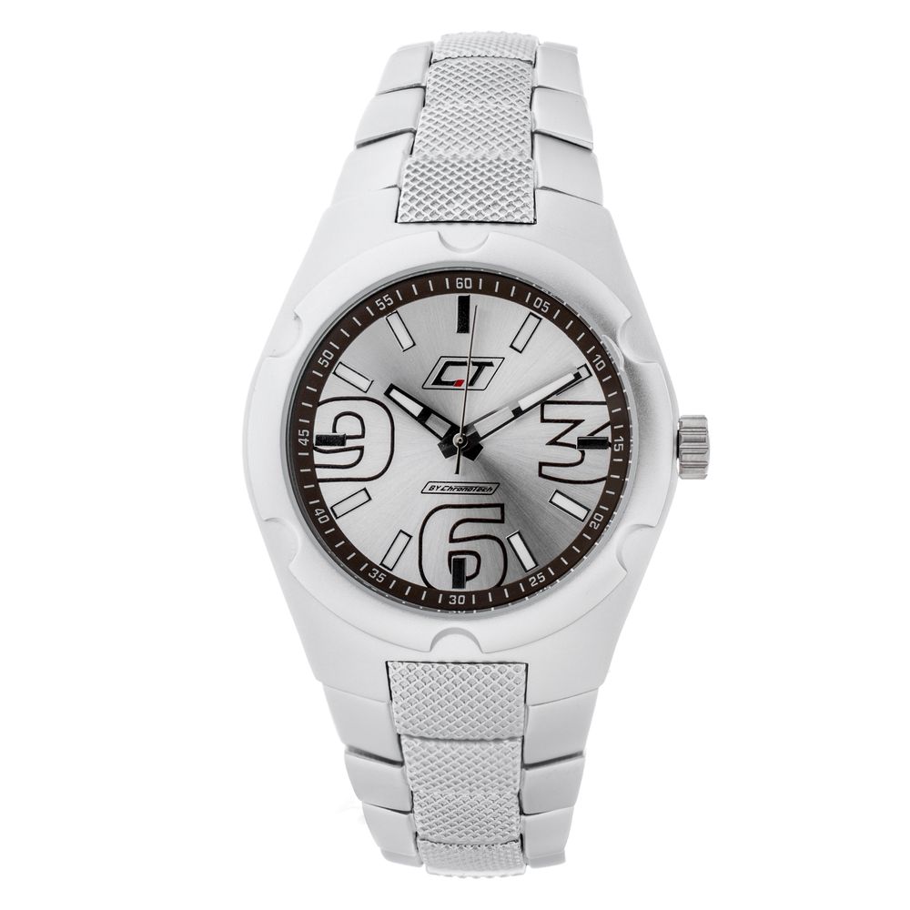 Ασημένιο ρολόι από ατσάλι Chronotech