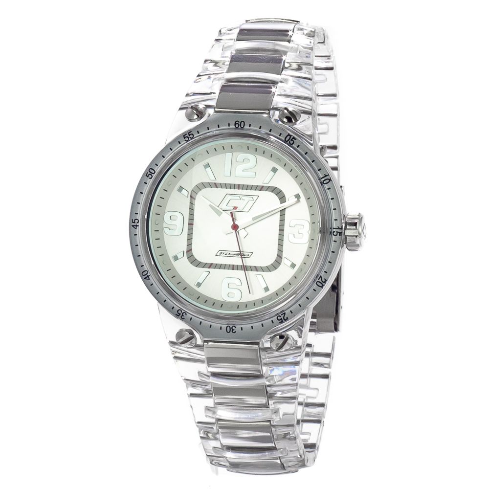 Διαφανές πολυανθρακικό ρολόι Chronotech