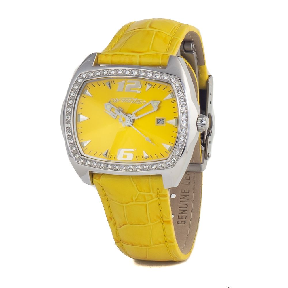Δερμάτινο ρολόι Chronotech Yellow