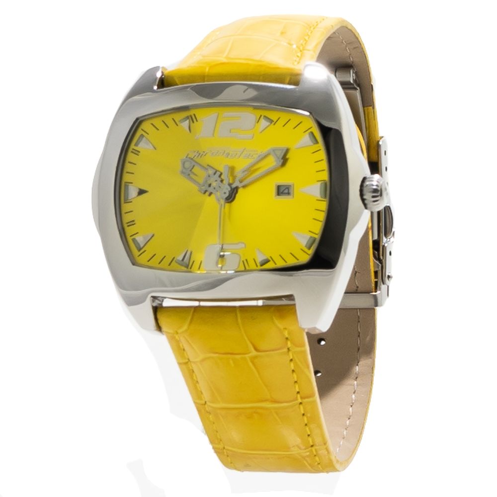 Δερμάτινο ρολόι Chronotech Yellow