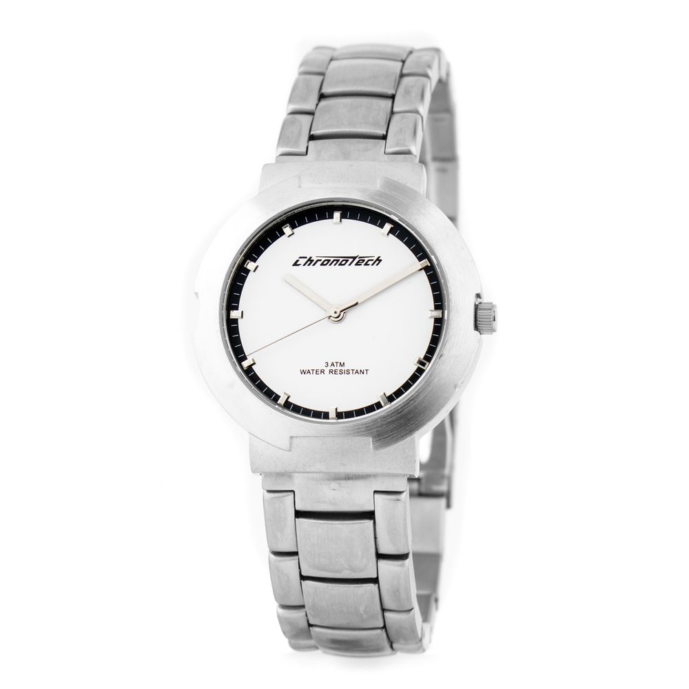 Ασημένιο ρολόι από ατσάλι Chronotech