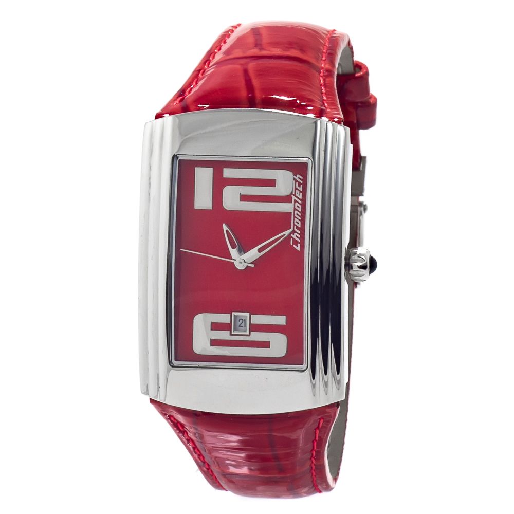Δερμάτινο ρολόι Chronotech Red