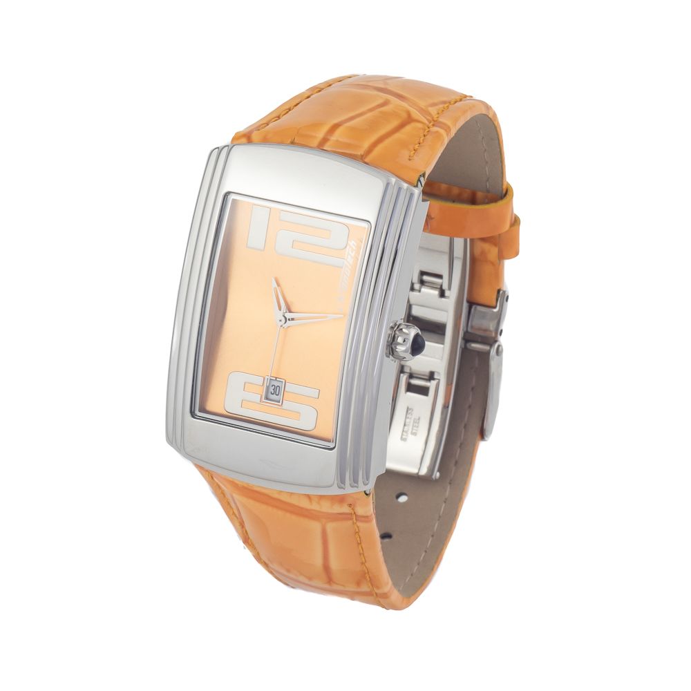 Δερμάτινο ρολόι Chronotech Orange