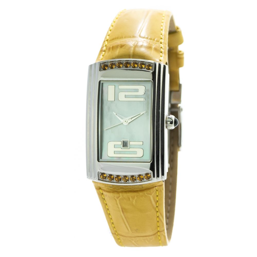 Δερμάτινο ρολόι Chronotech Yellow