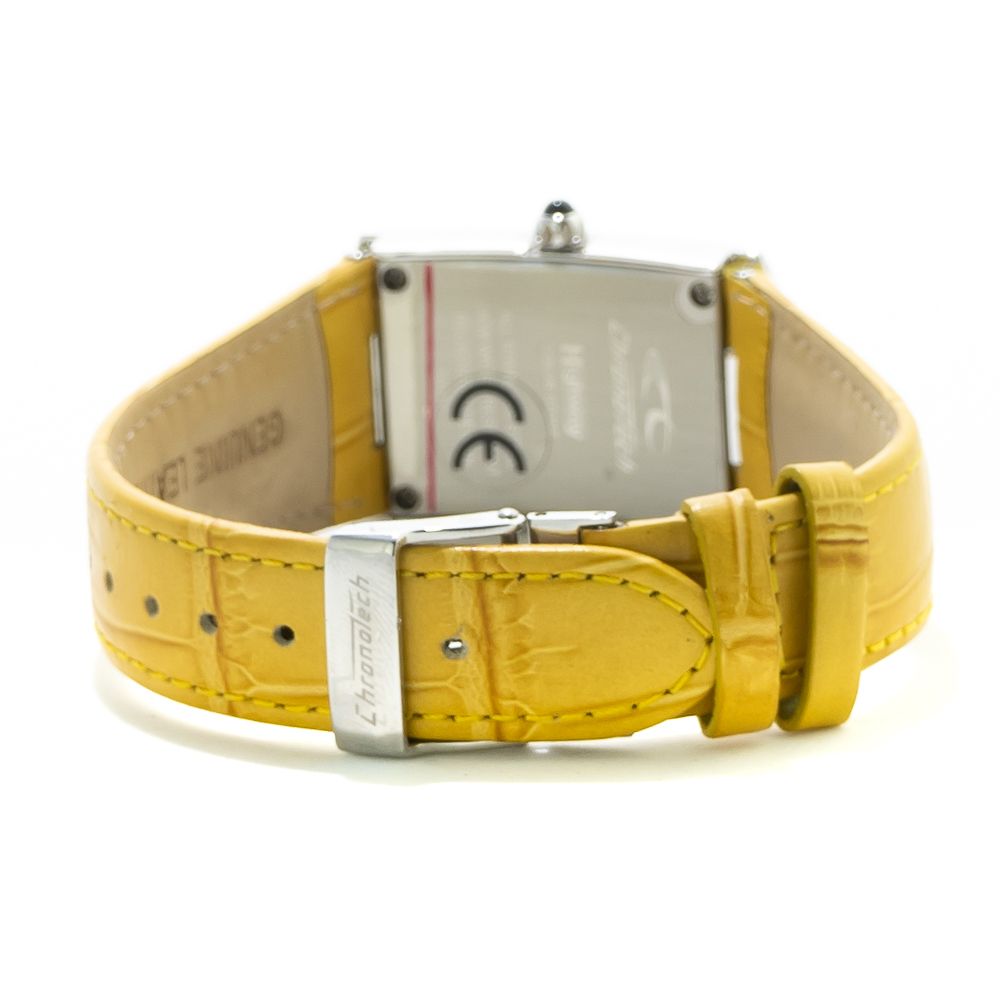 Δερμάτινο ρολόι Chronotech Yellow