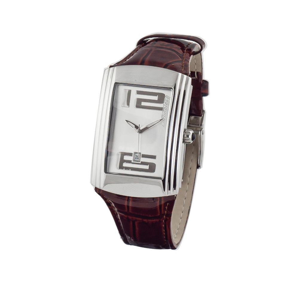 Δερμάτινο ρολόι Chronotech καφέ
