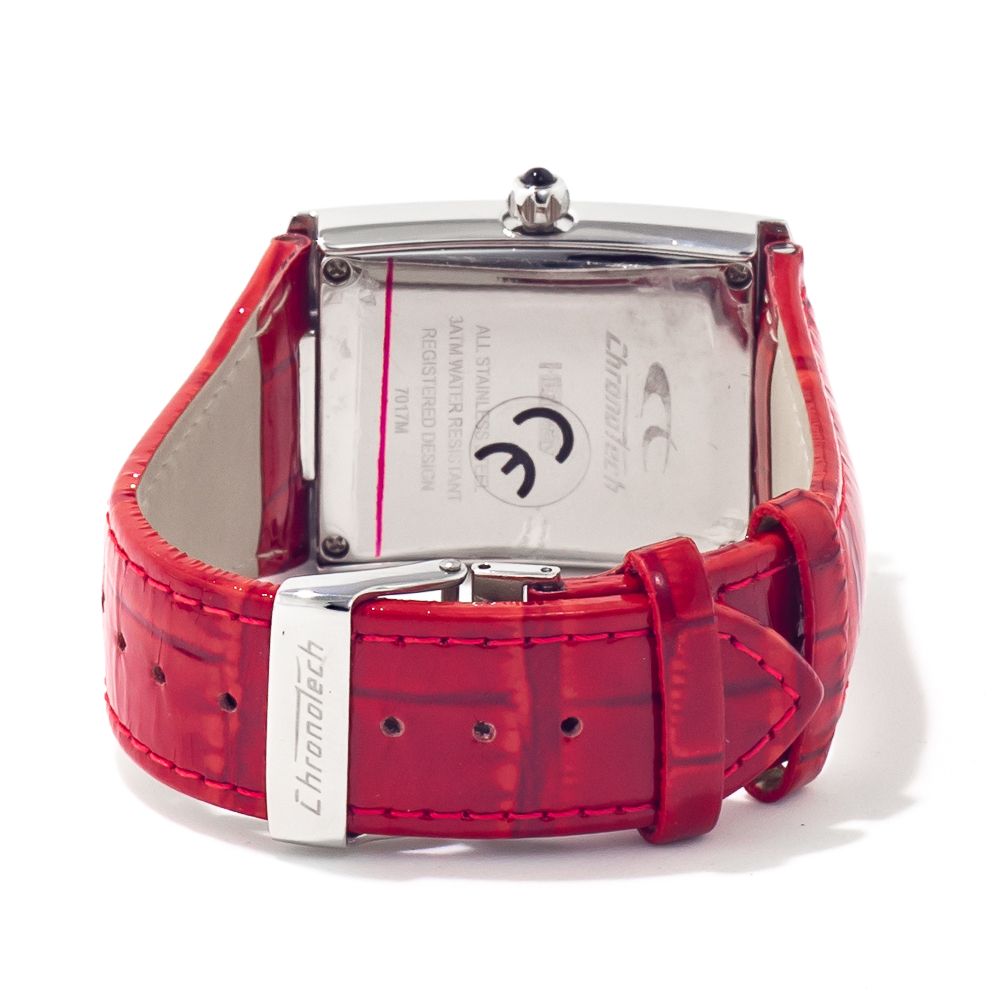 Δερμάτινο ρολόι Chronotech Red