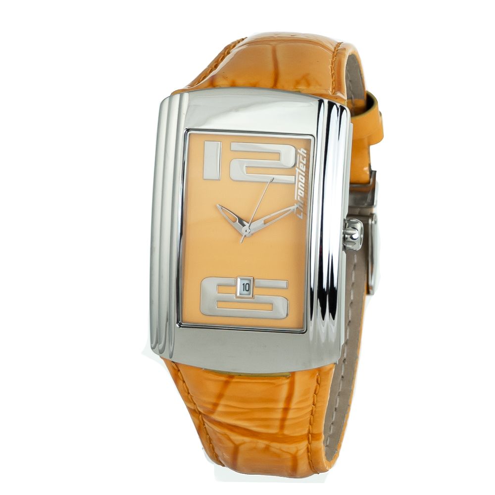 Δερμάτινο ρολόι Chronotech Orange
