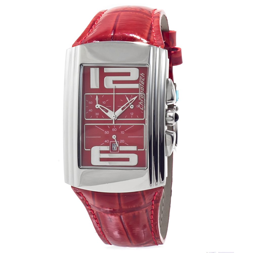 Δερμάτινο ρολόι Chronotech Red