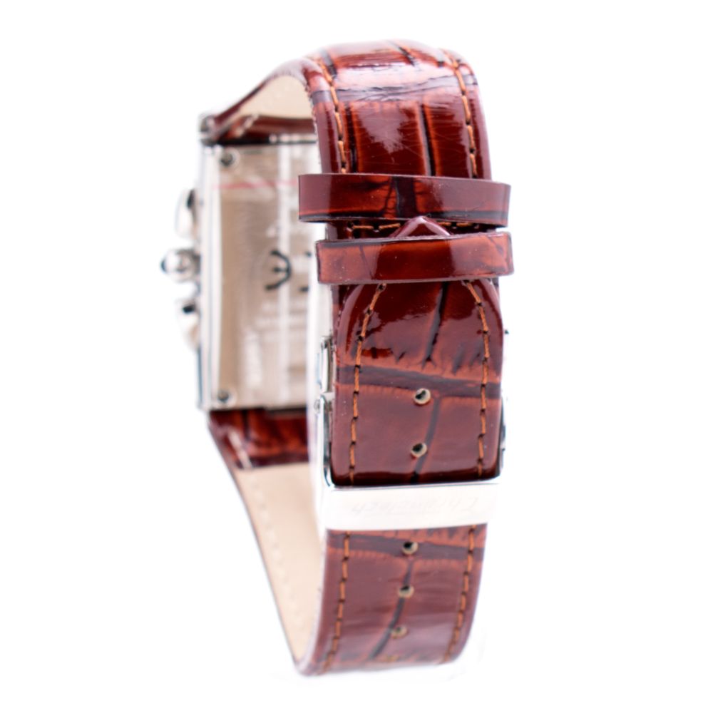 Δερμάτινο ρολόι Chronotech καφέ
