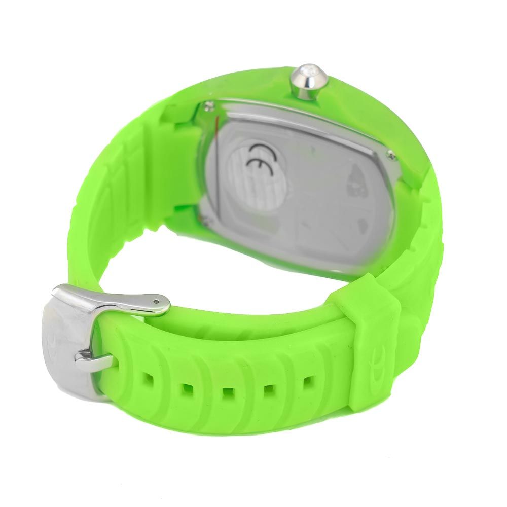 Πράσινο ρολόι από καουτσούκ Chronotech