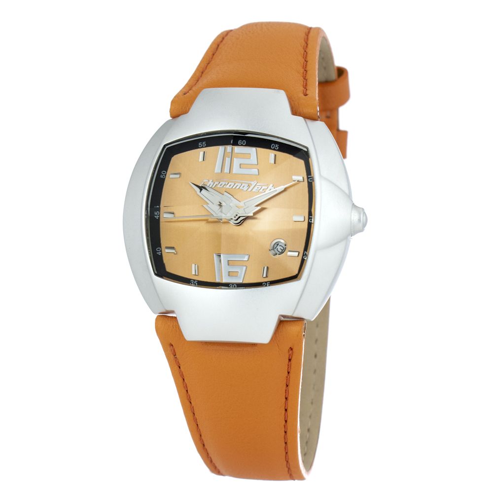 Δερμάτινο ρολόι Chronotech Orange