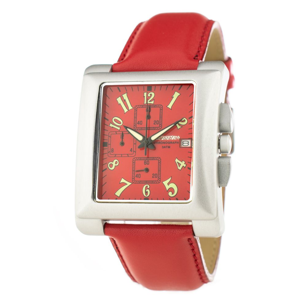 Δερμάτινο ρολόι Chronotech Red