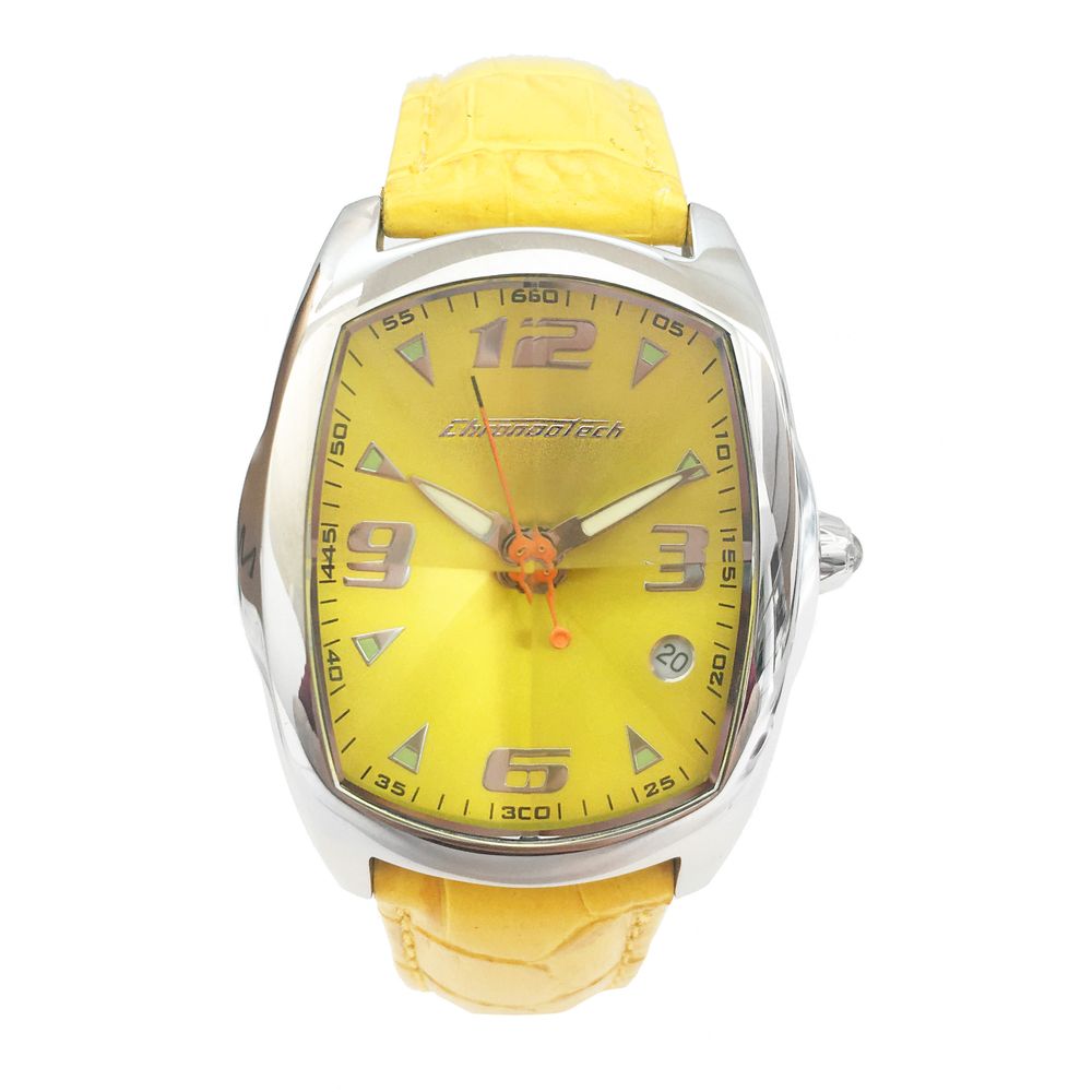 Δερμάτινο ρολόι Chronotech Yellow