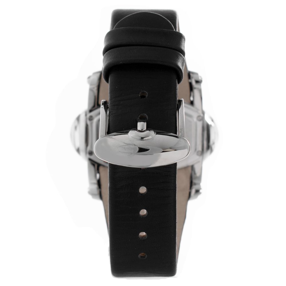 Μαύρο δερμάτινο ρολόι Chronotech