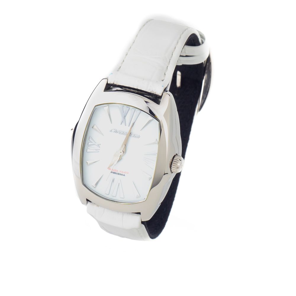 Μαύρο δερμάτινο ρολόι Chronotech
