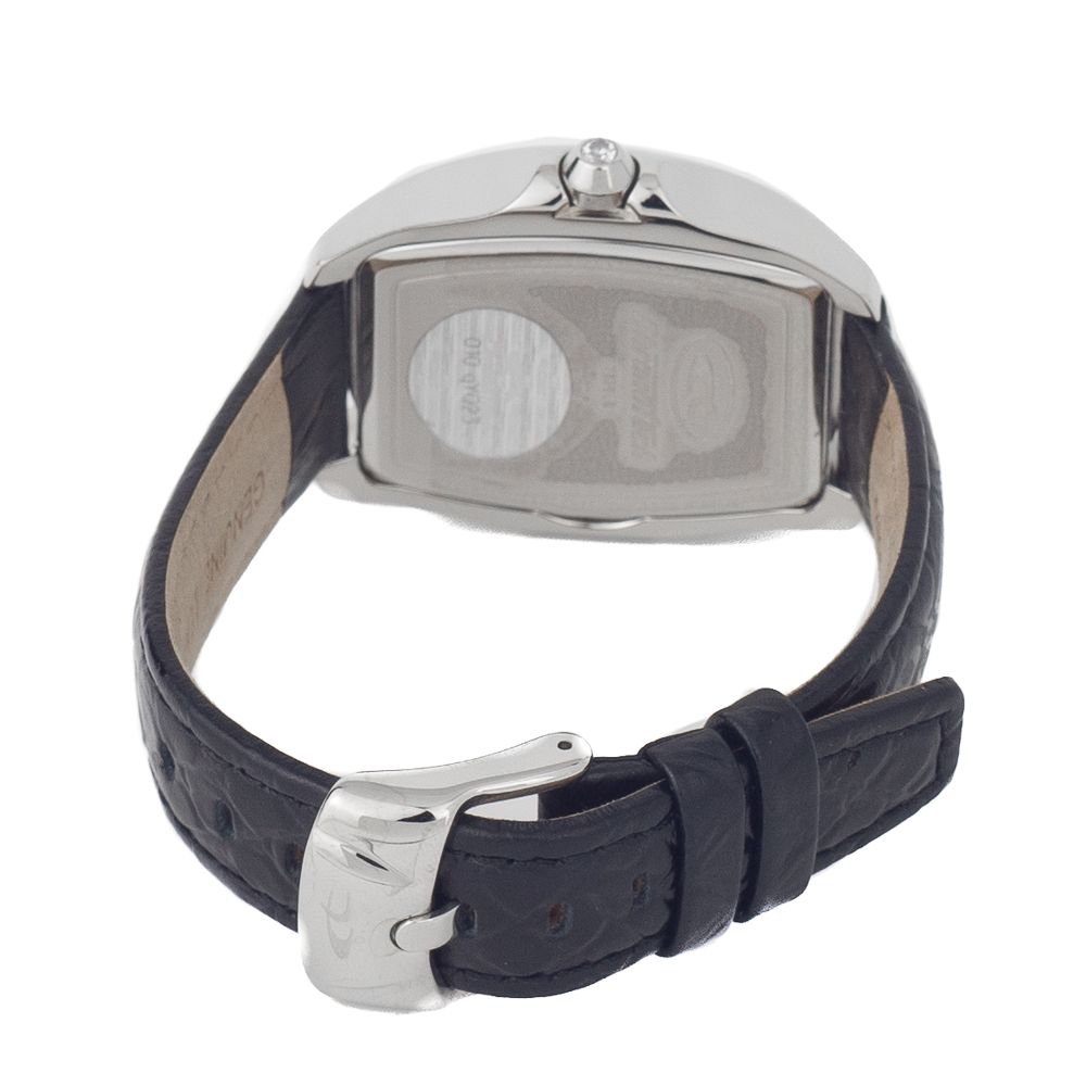Μαύρο δερμάτινο ρολόι Chronotech