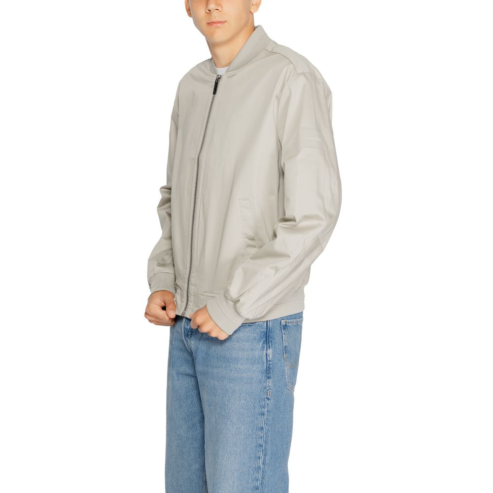Μπουφάν Calvin Klein Grey από οργανικό βαμβάκι