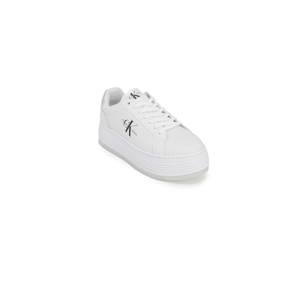 Calvin Klein Silver Δερμάτινο Sneaker