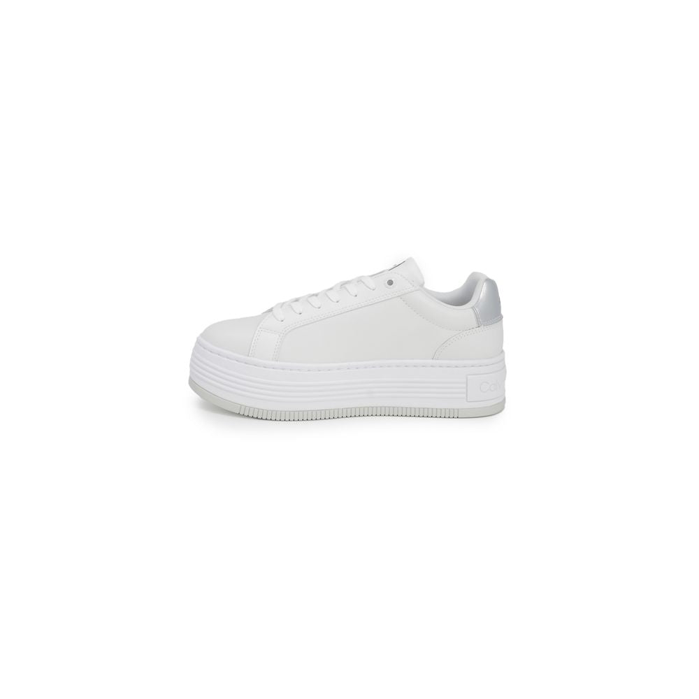 Calvin Klein Silver Δερμάτινο Sneaker