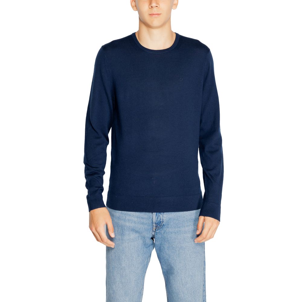 Μπλουζάκι από ανακυκλωμένο μάλλινο Calvin Klein Blue