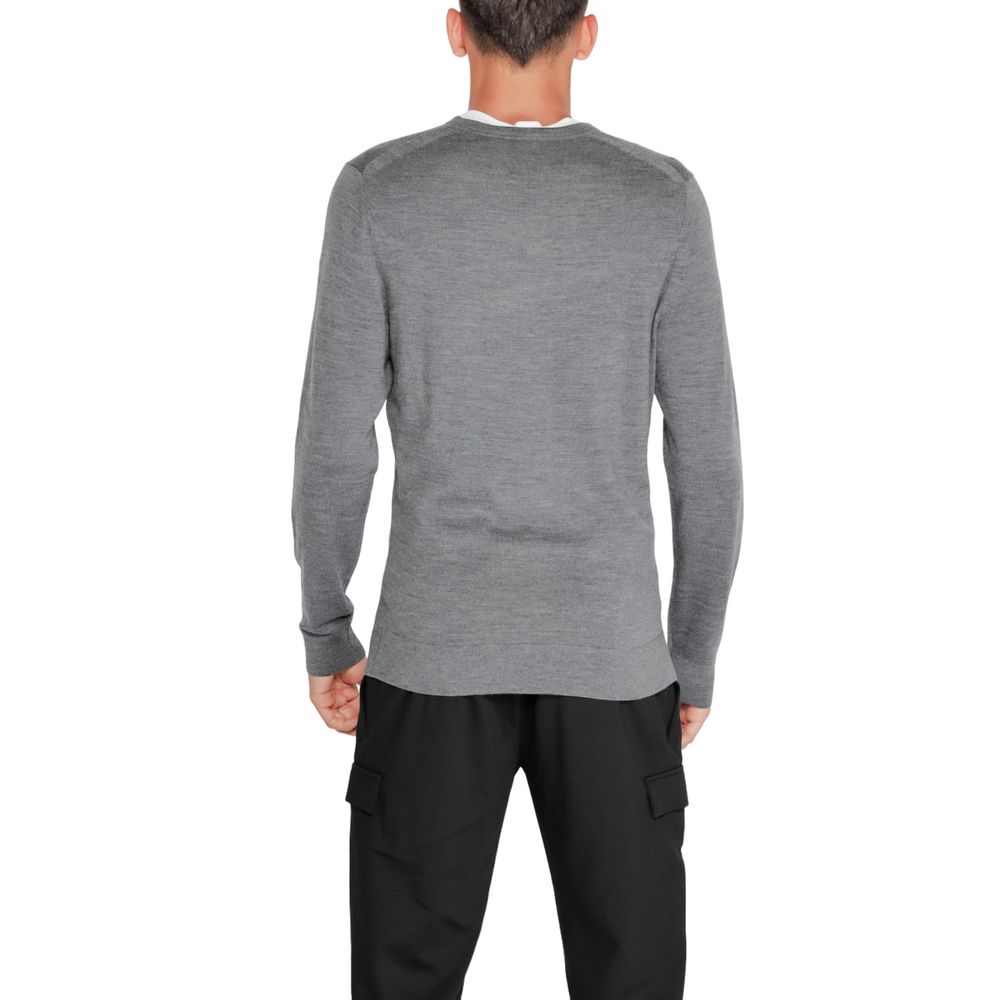 Μπλουζάκι από ανακυκλωμένο μάλλινο Calvin Klein Grey