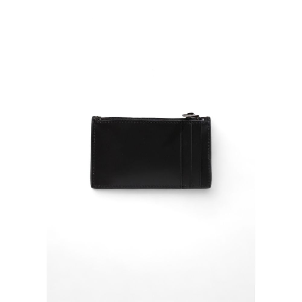Μαύρο δερμάτινο πορτοφόλι Calvin Klein