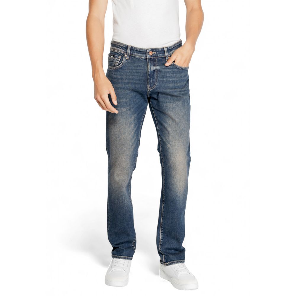 Τζιν και παντελόνι Gas Blue Cotton