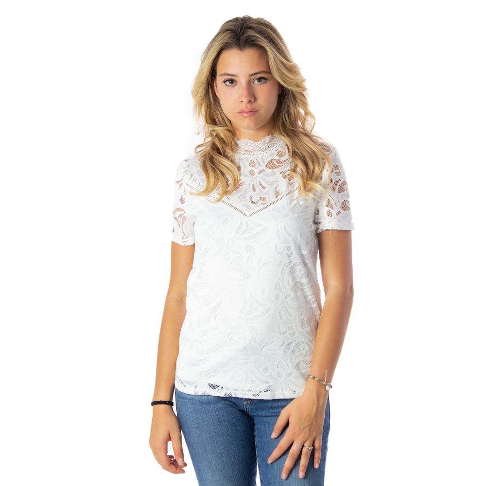 Vila Clothes Cream Μπλουζάκια &amp; T-Shirt από πολυαμίδιο