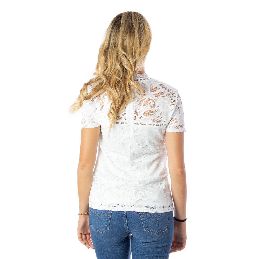 Vila Clothes Cream Μπλουζάκια &amp; T-Shirt από πολυαμίδιο