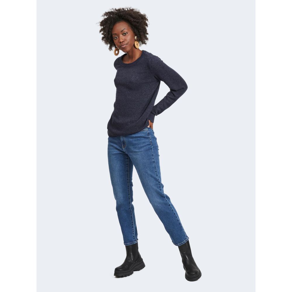Πουλόβερ Vila Clothes Blue Viscose