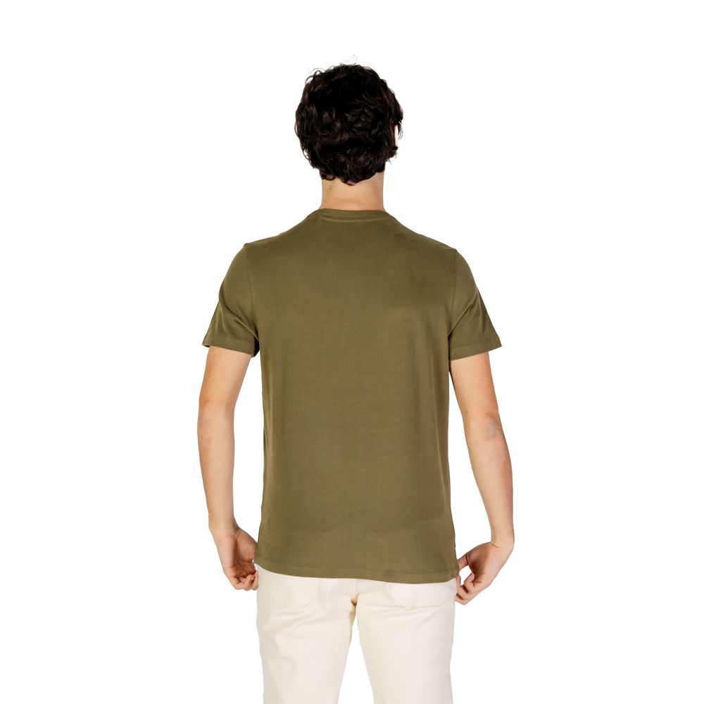 US POLO ASSN. Πράσινο βαμβακερό μπλουζάκι
