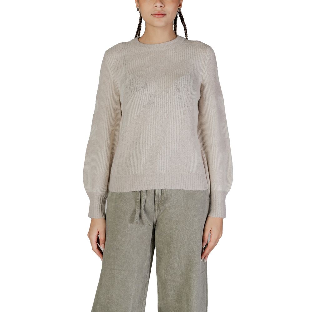 Πουλόβερ Vila Clothes Μπεζ Ακρυλικό
