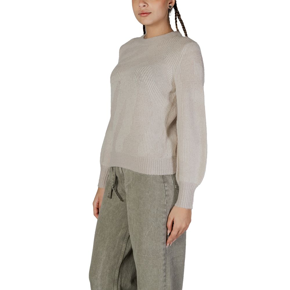 Πουλόβερ Vila Clothes Μπεζ Ακρυλικό