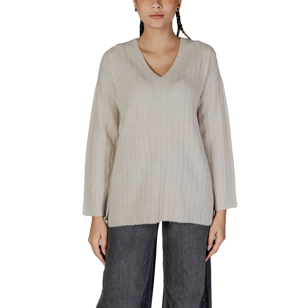 Πουλόβερ Vila Clothes Μπεζ Ακρυλικό
